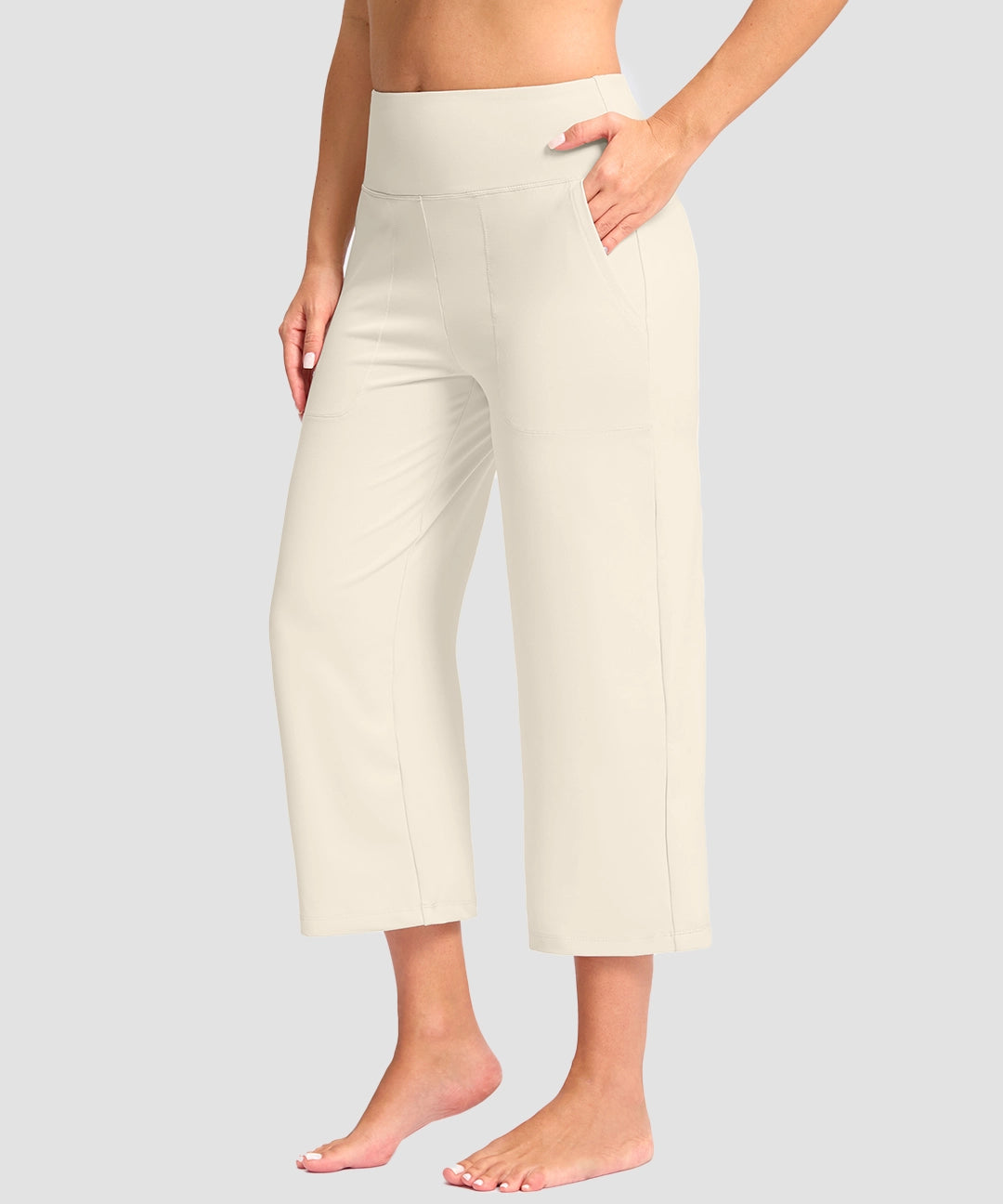 High Waist Wide Leg Capri - Image 21