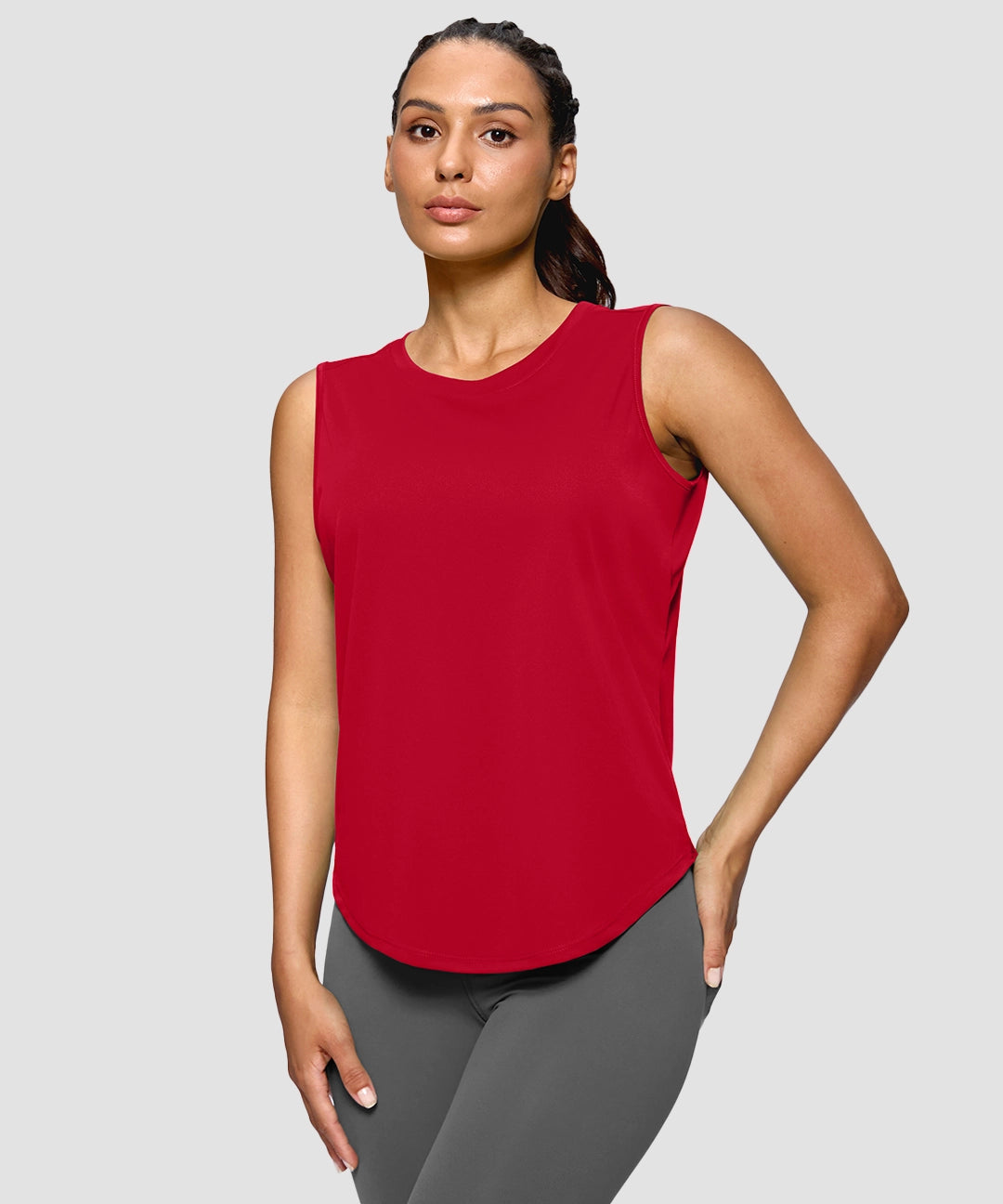 Reflective Back Curved Hem Tank - Image 29