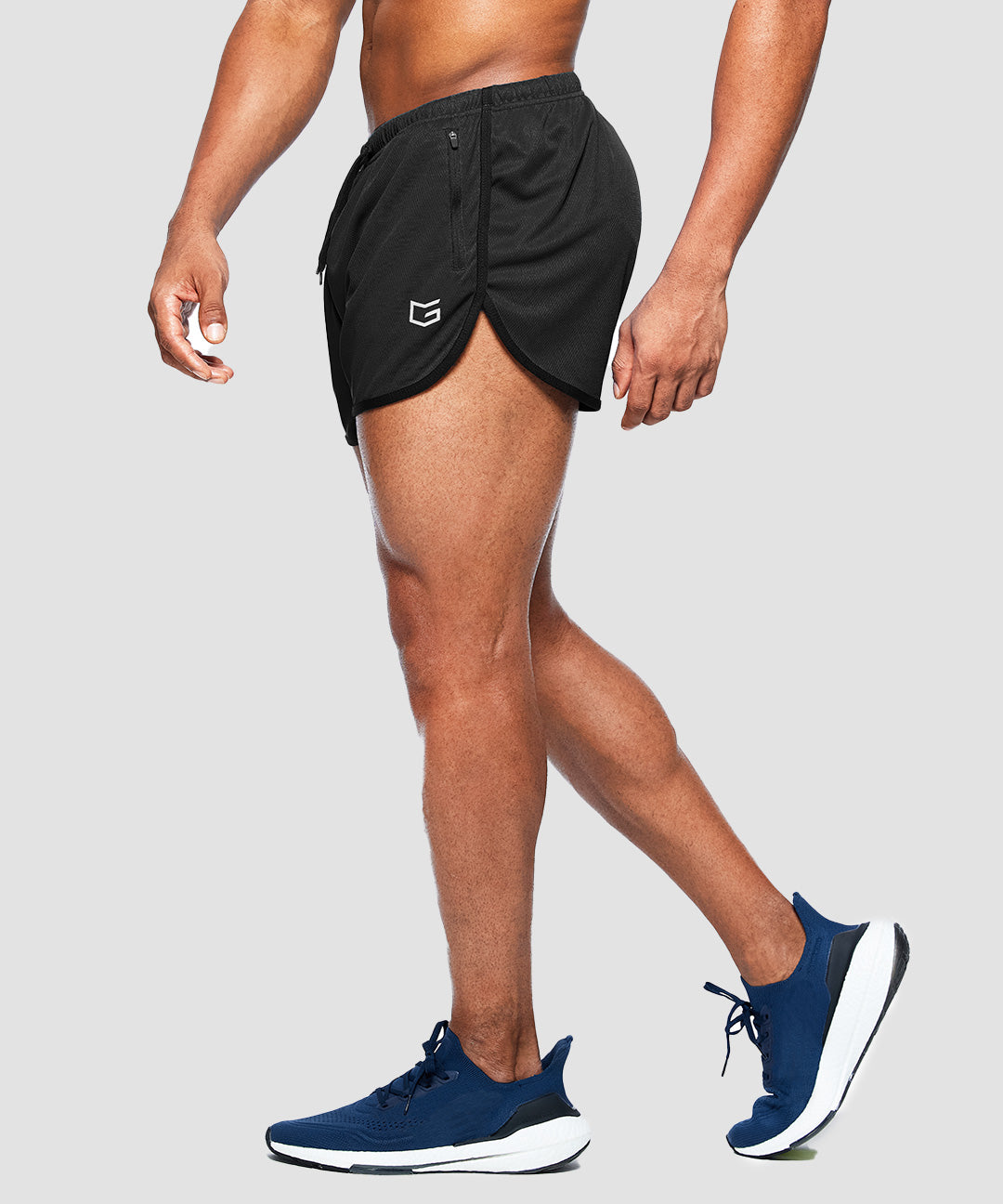 Side Slit Zipper Pockets Lined Short 3'' - Image 13