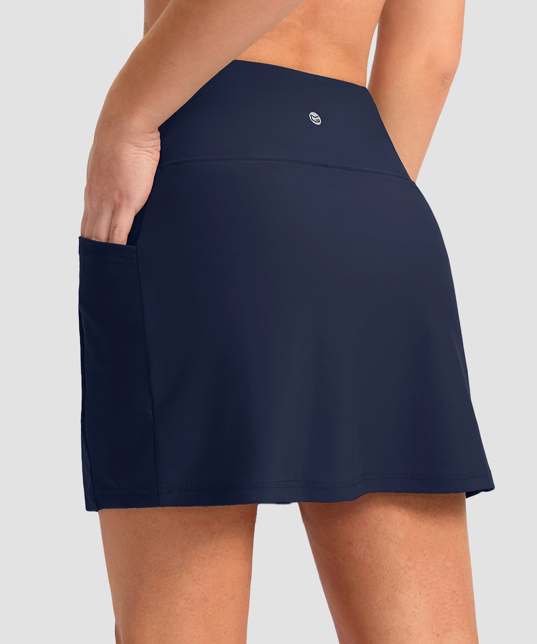 Side Pockets Swim Skort - Image 2