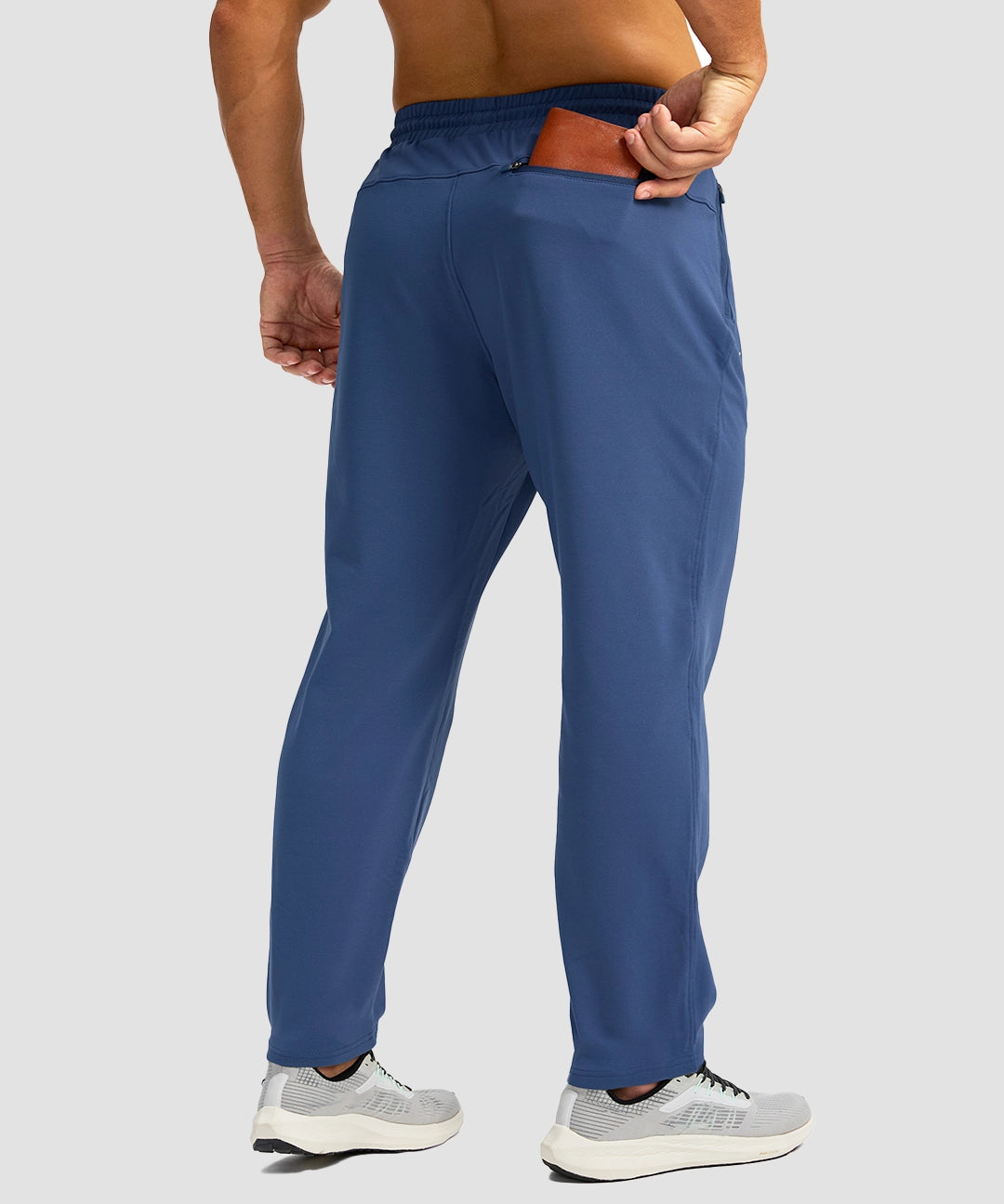 Fleece-Lined Zip Pockets Stretch Sweatpants - Image 25