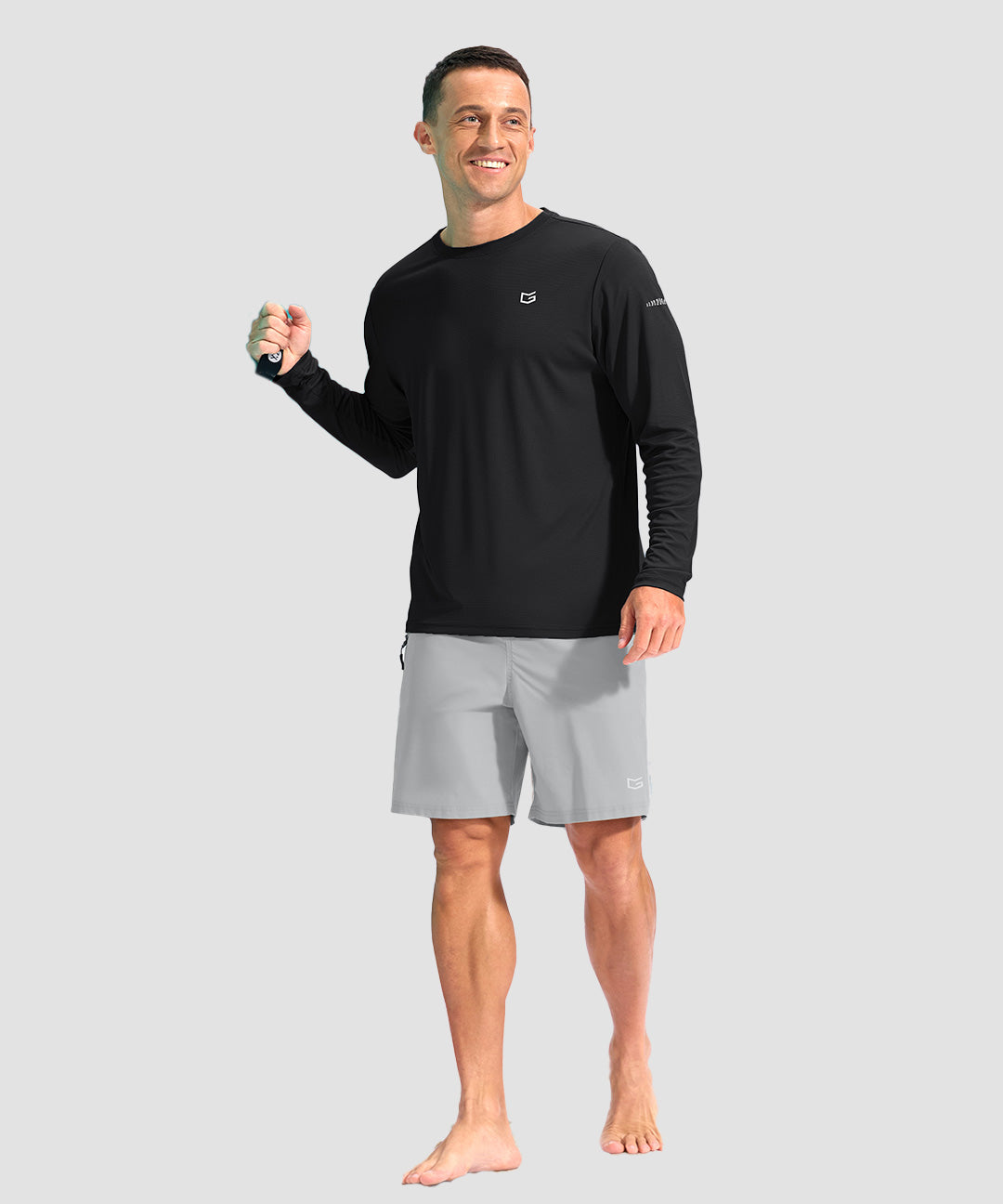 UV Protection Grid-textured Long Sleeve - Image 7