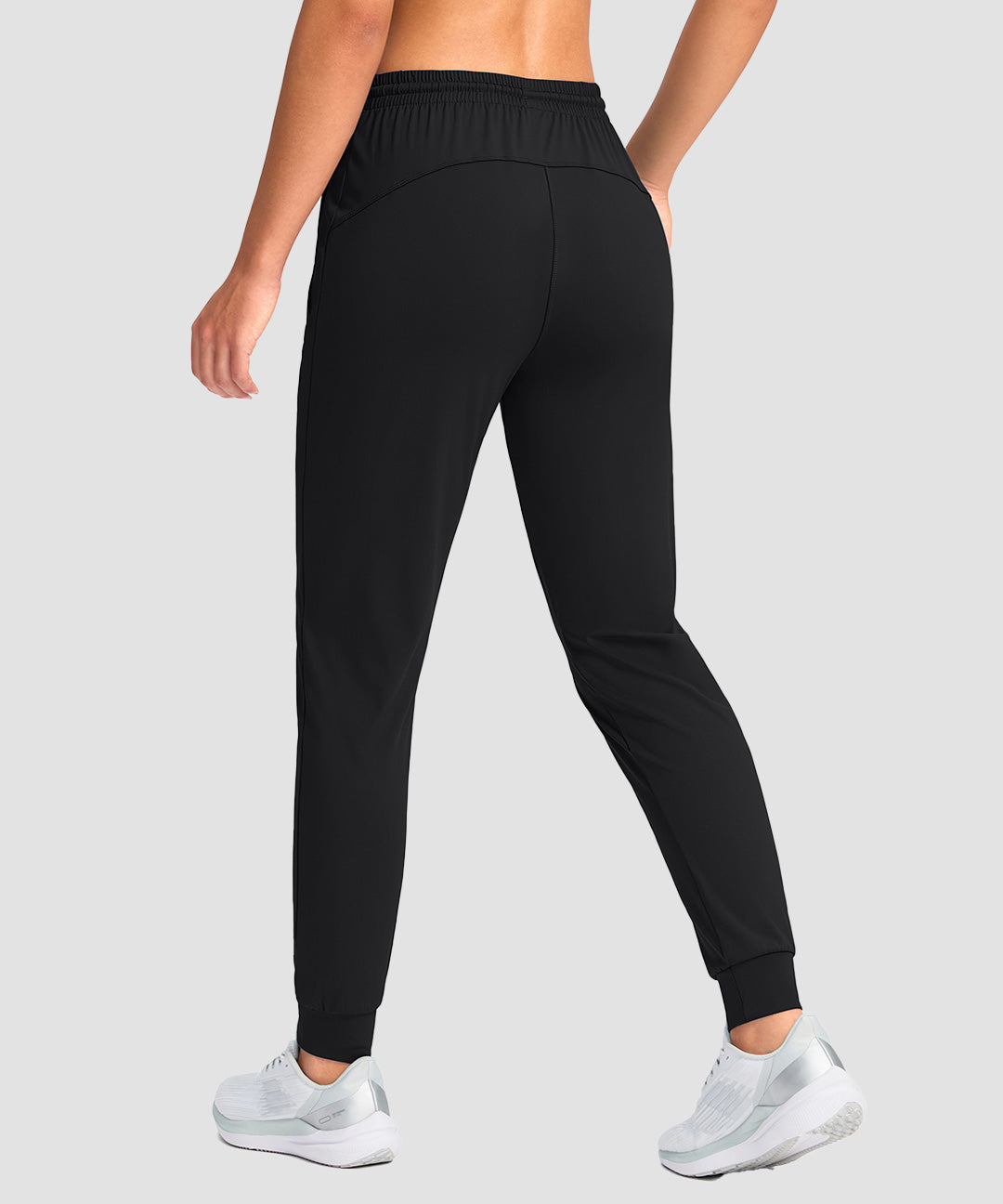 Elastic Waist Zip Pockets Jogger - Image 8