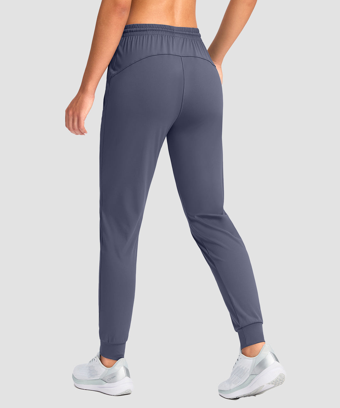Elastic Waist Zip Pockets Jogger - Image 4