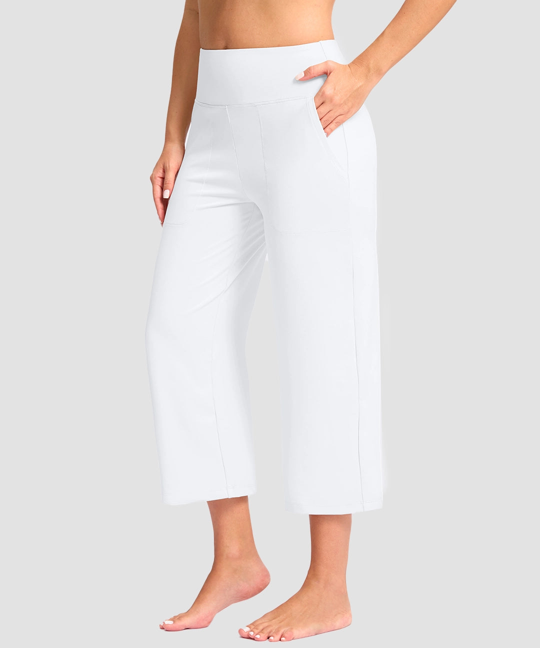 High Waist Wide Leg Capri - Image 13