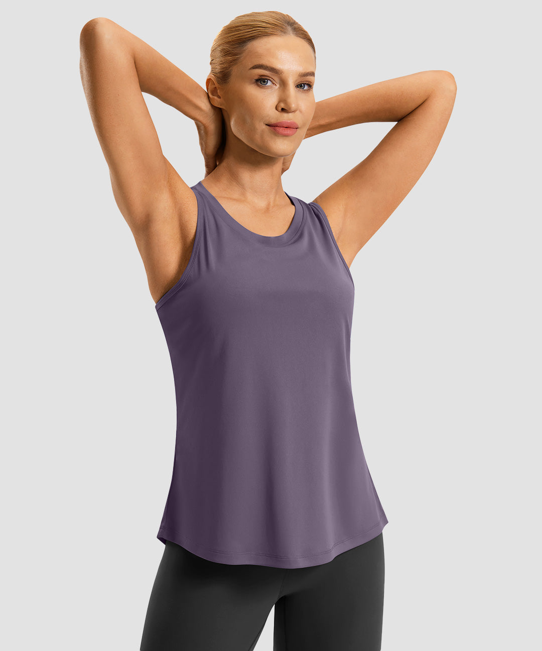 Crew Neck Open Back Tank - Image 13
