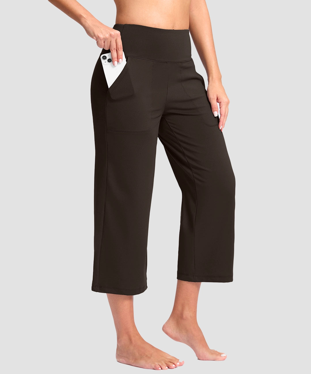 High Waist Wide Leg Capri - Image 25