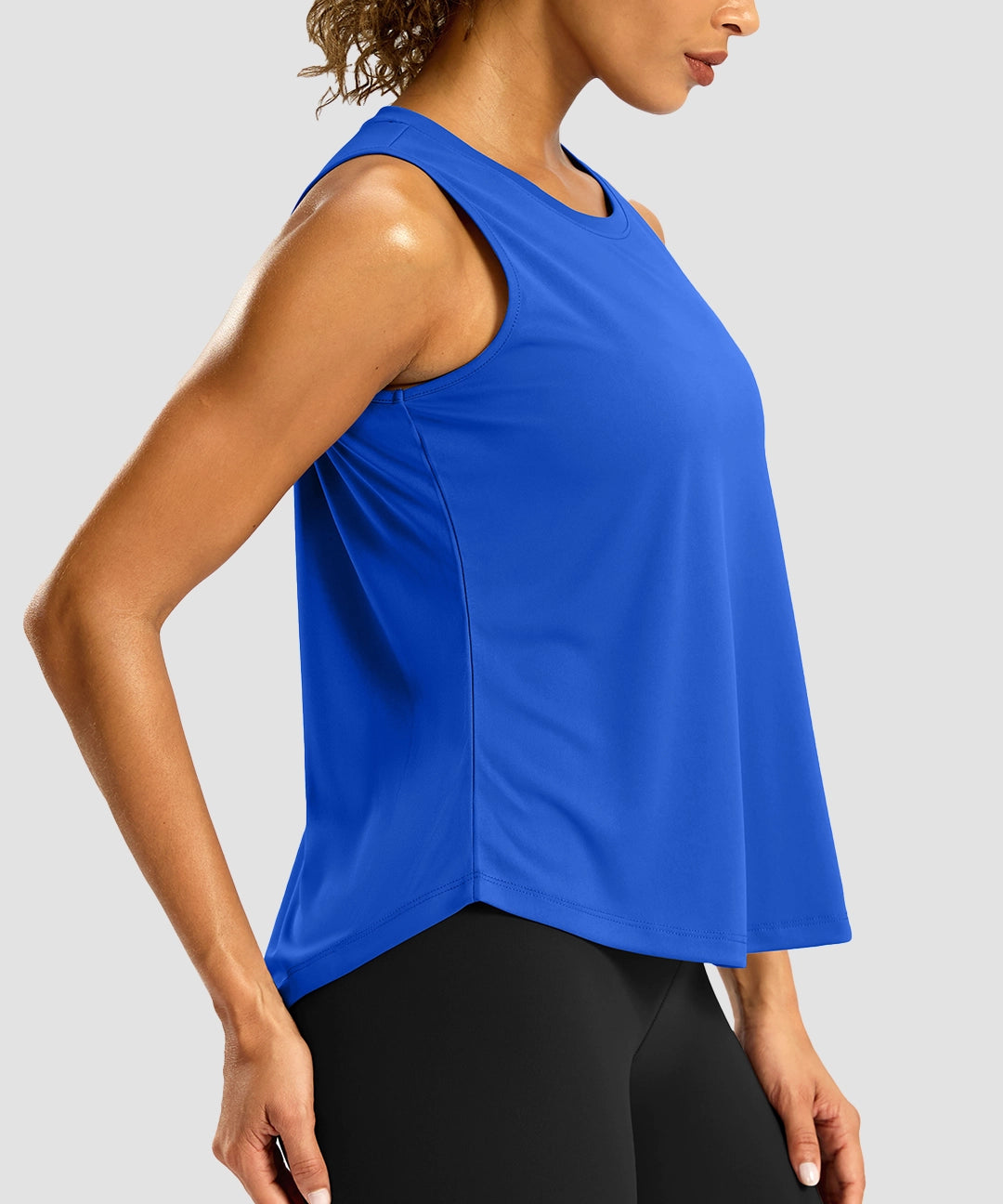 Crew Neck Workout Tank Top - Image 7