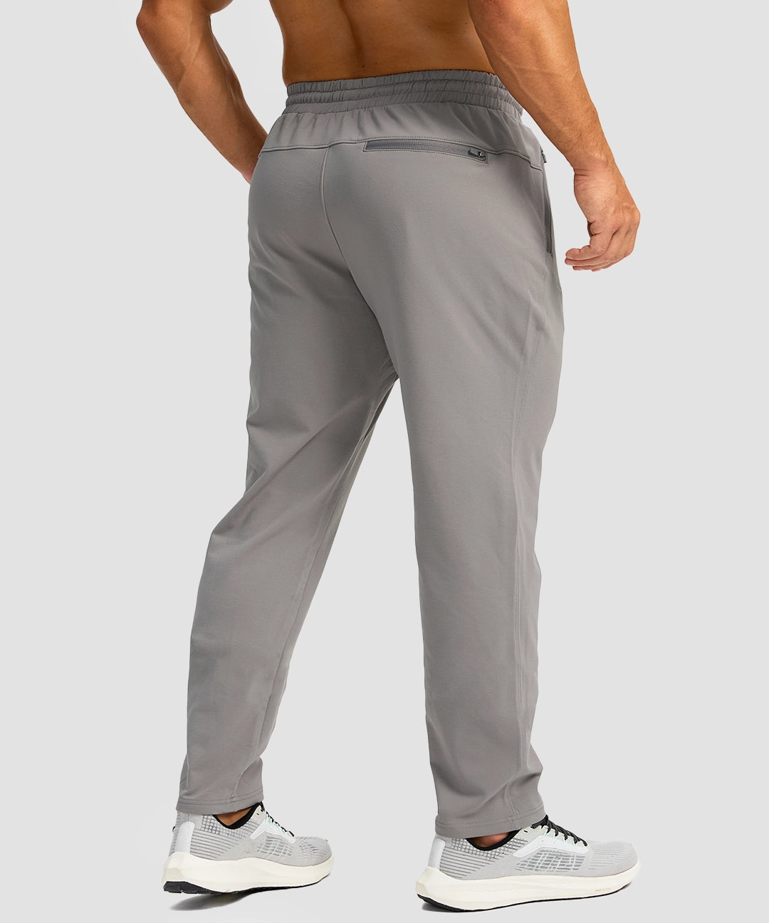 Fleece-Lined Zip Pockets Stretch Sweatpants - Image 21
