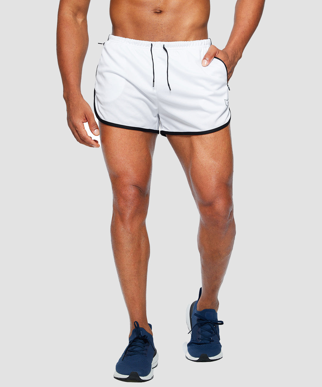Side Slit Zipper Pockets Lined Short 3'' - Image 19