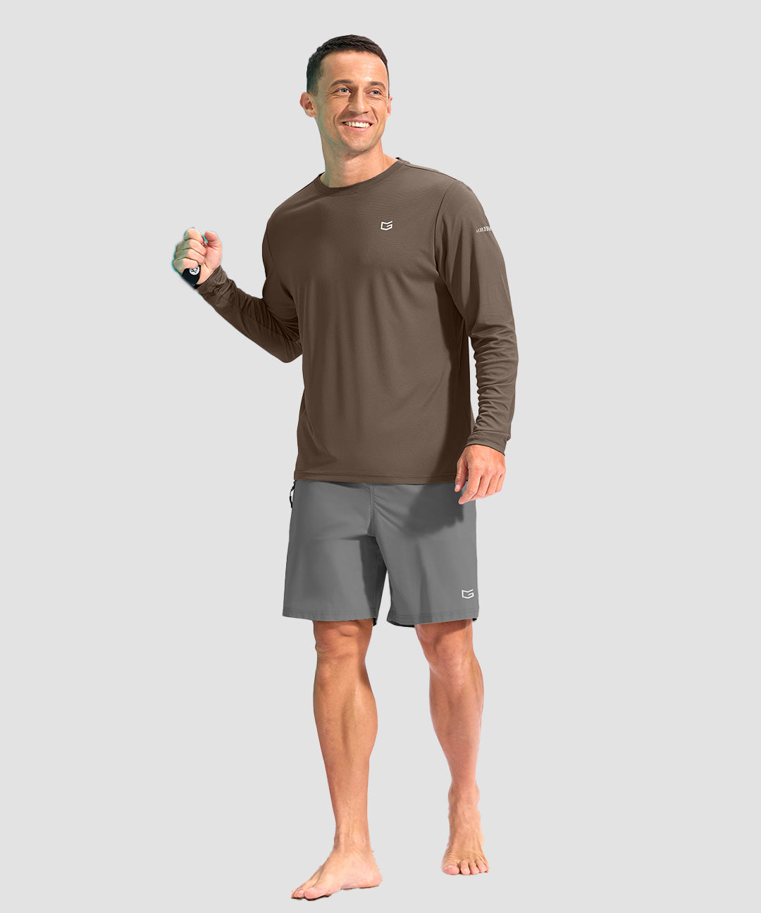 UV Protection Grid-textured Long Sleeve - Image 30