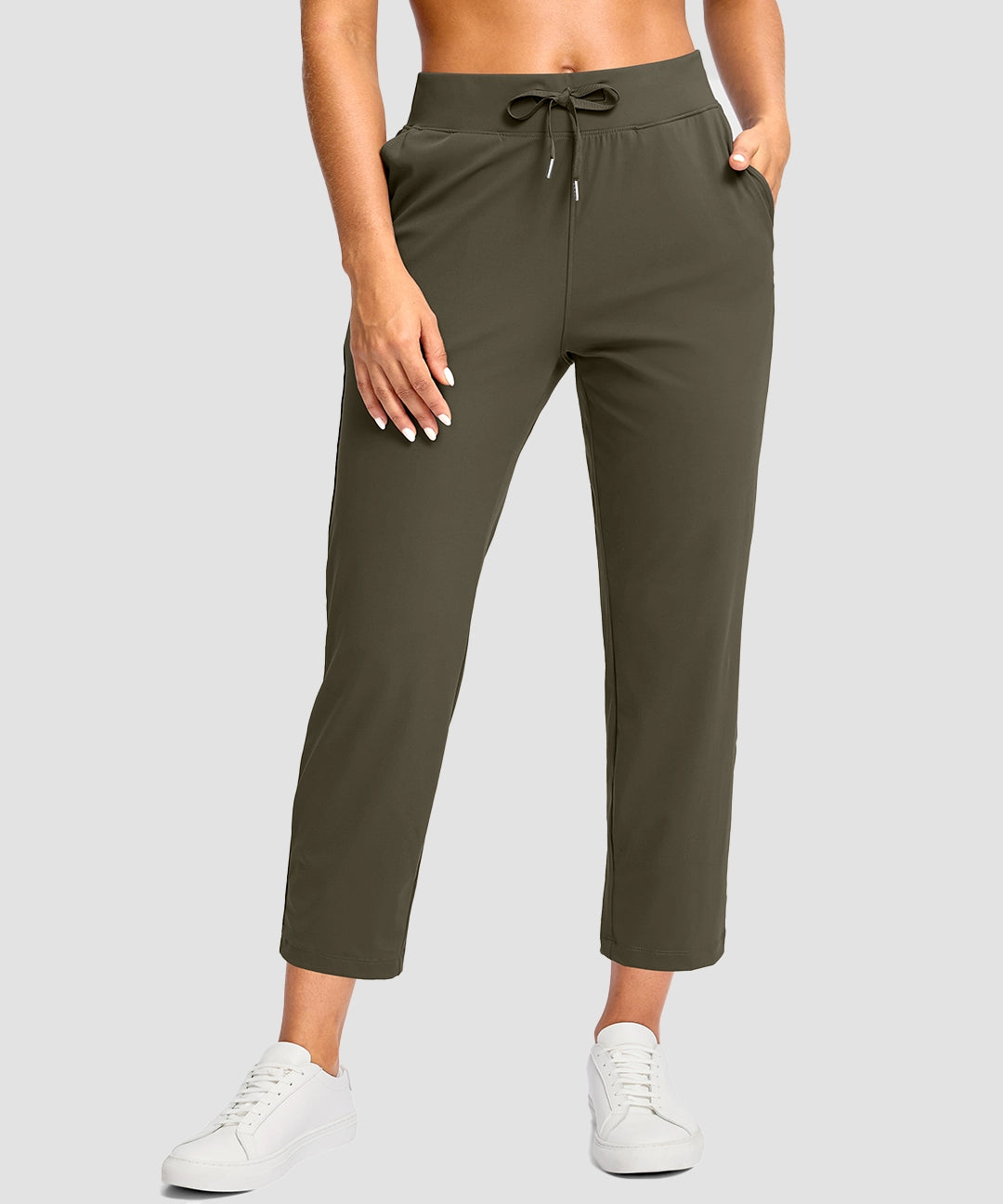 Drawstring With Pockets Ankle Pant - Image 14