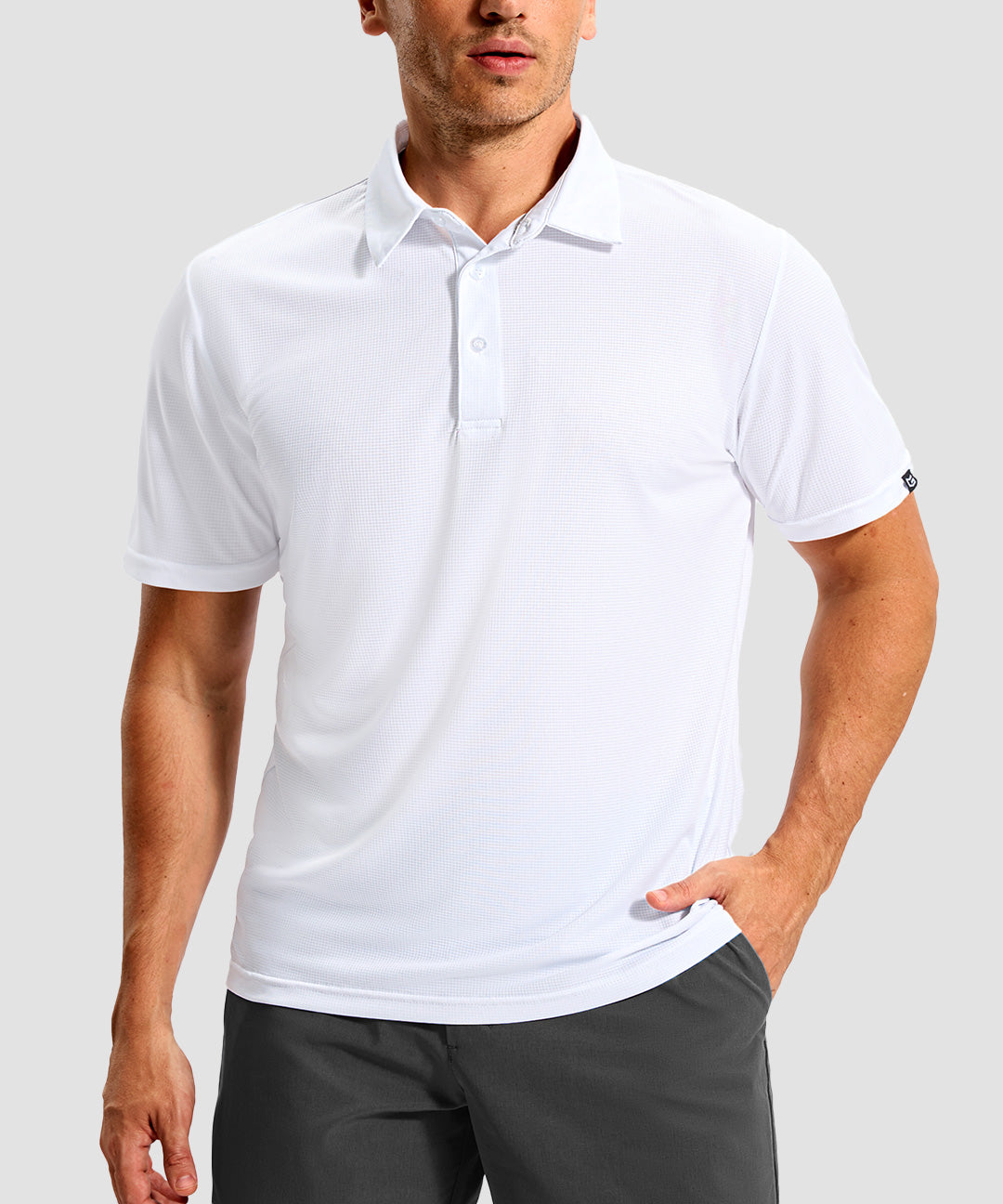 Reflective Side Slit Polo