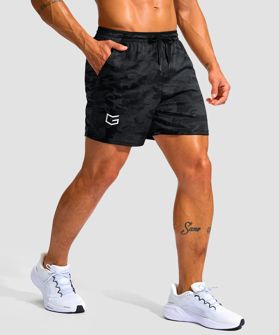 Mesh Split-Leg Zip Pockets Short 5''/7'' - Image 26