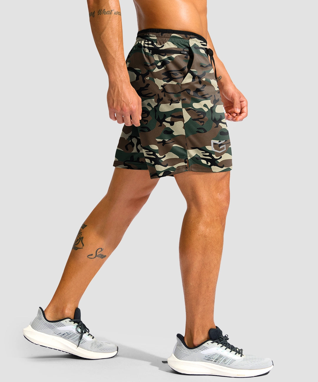 Mesh Split-Leg Zip Pockets Short 5''/7'' - Image 22