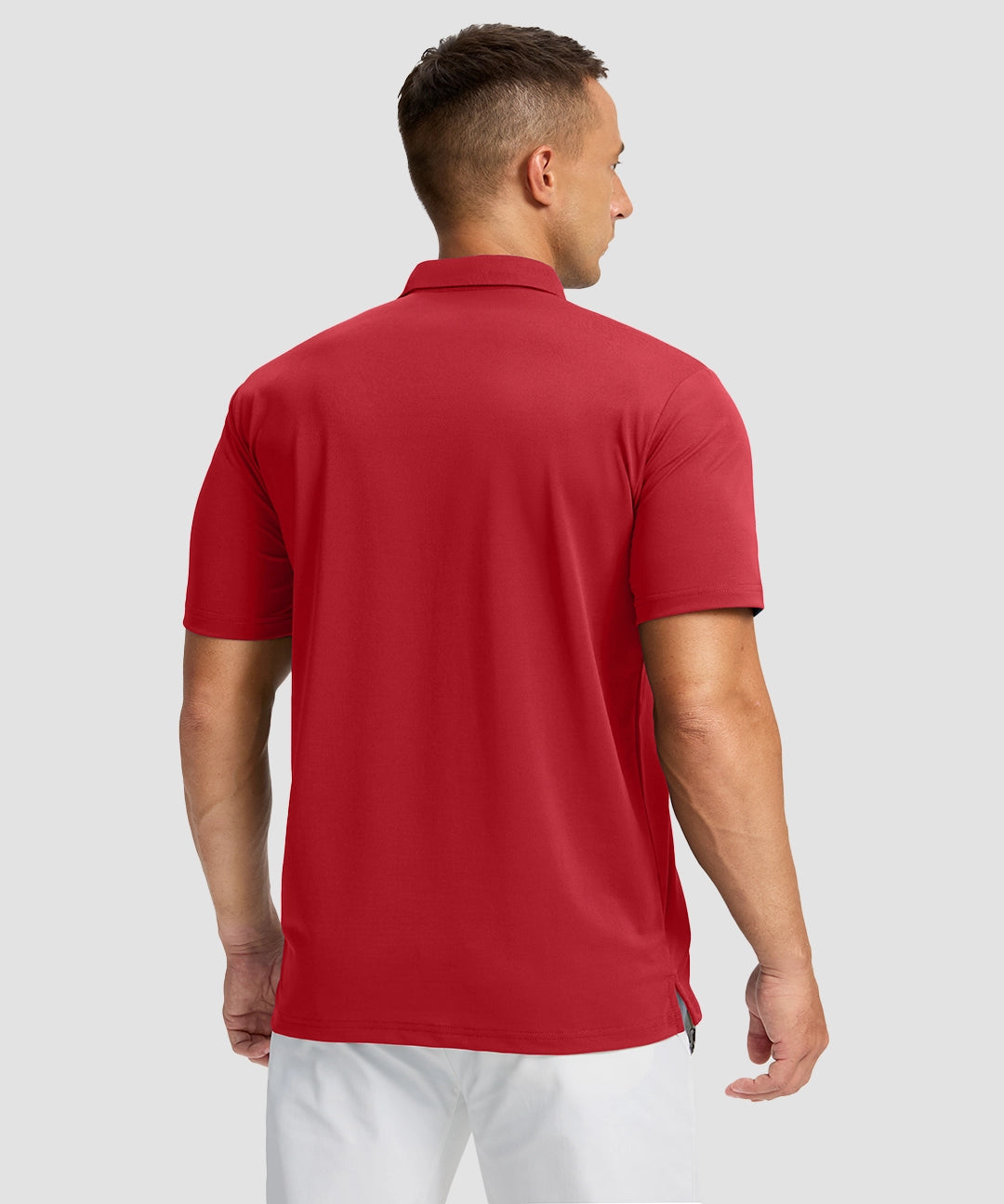 Line Print Dry Fit Golf Polo - Image 21