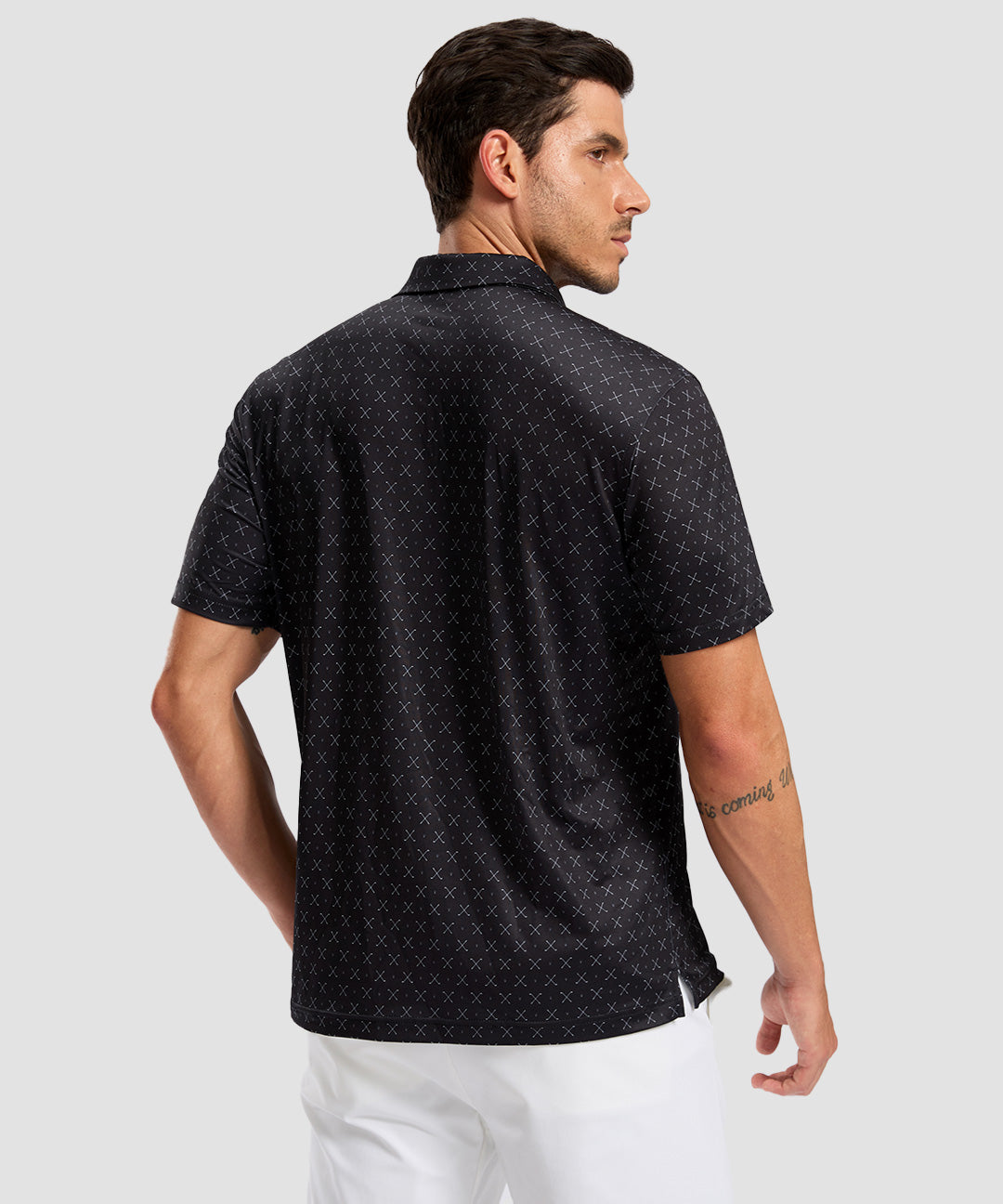 Dry Fit Printed Golf Polo - Image 2