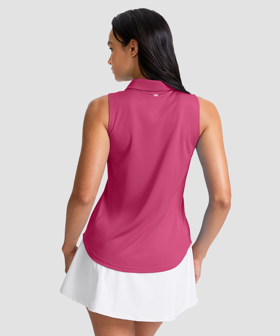 Sleeveless Zip Up Polo Shirts - Image 27