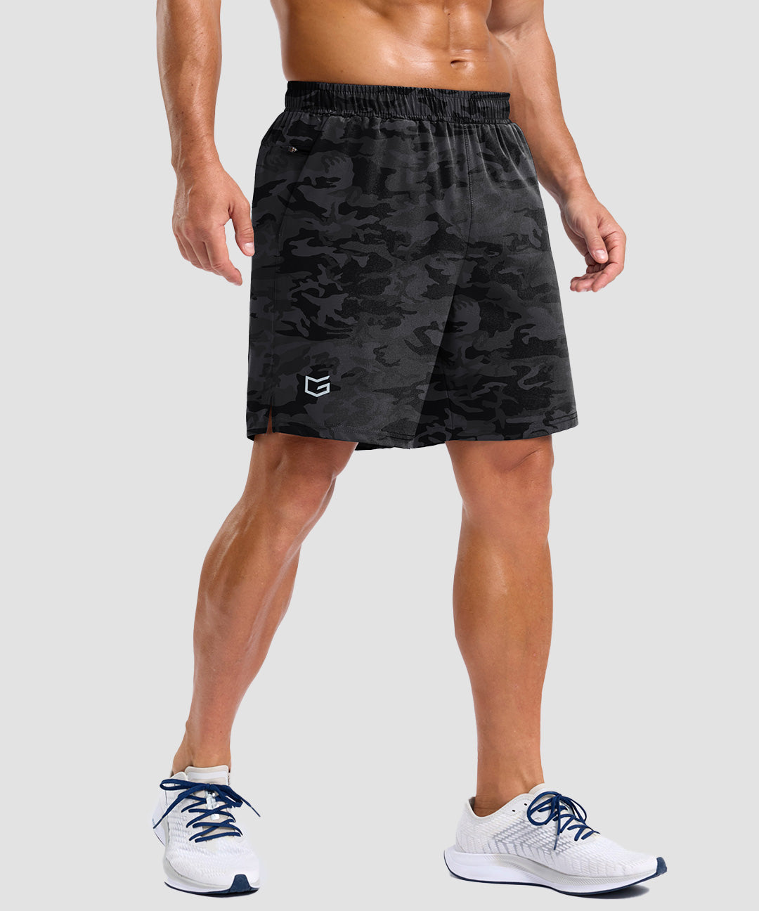 Elastic Waist Split Hem Short 5''/7''/9'' - Image 26