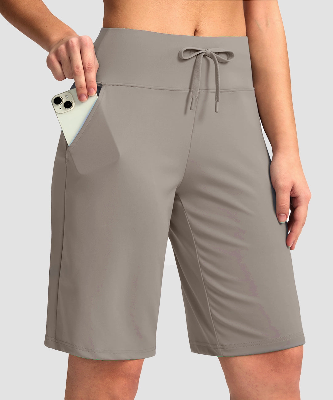 Drawstring Stretchy Bermuda Short 11'' - Image 25