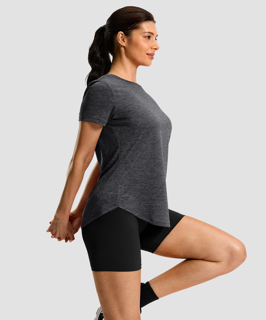 Lightweight Curved Hem Short Sleeve - Image 22