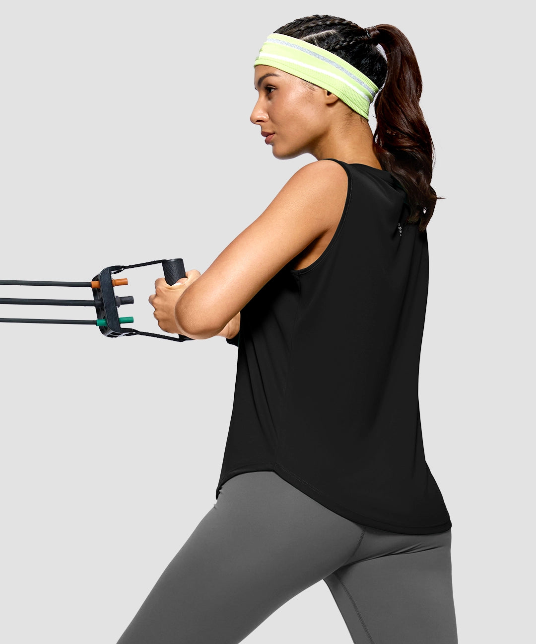 Reflective Back Curved Hem Tank - Image 7
