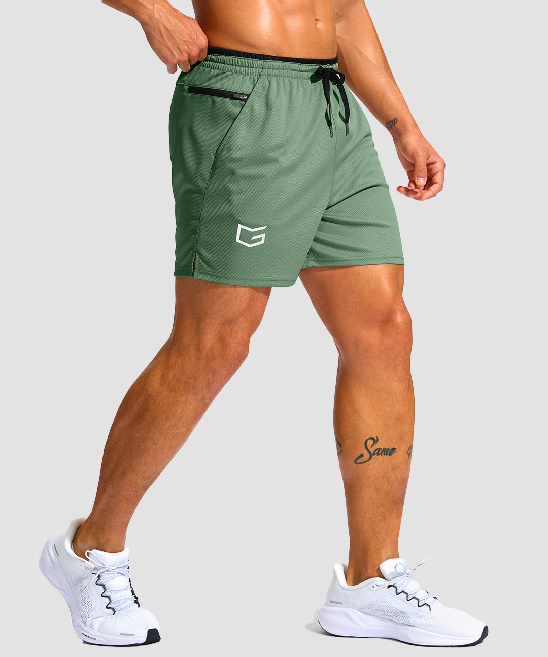 Mesh Split-Leg Zip Pockets Short 5''/7'' - Image 3