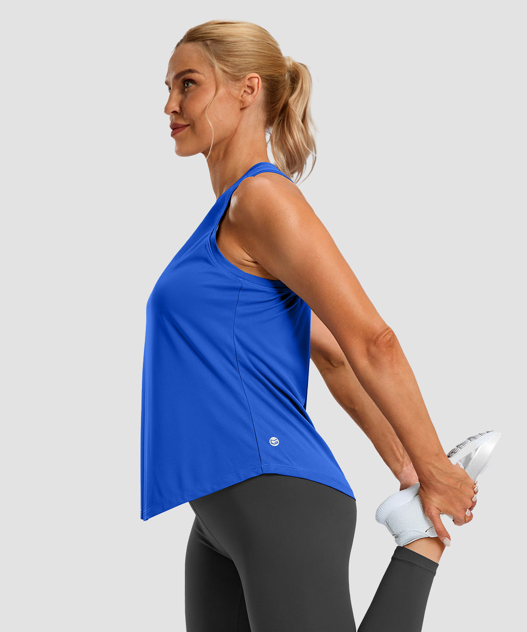 Pleated Racerback Tank Top - Image 23