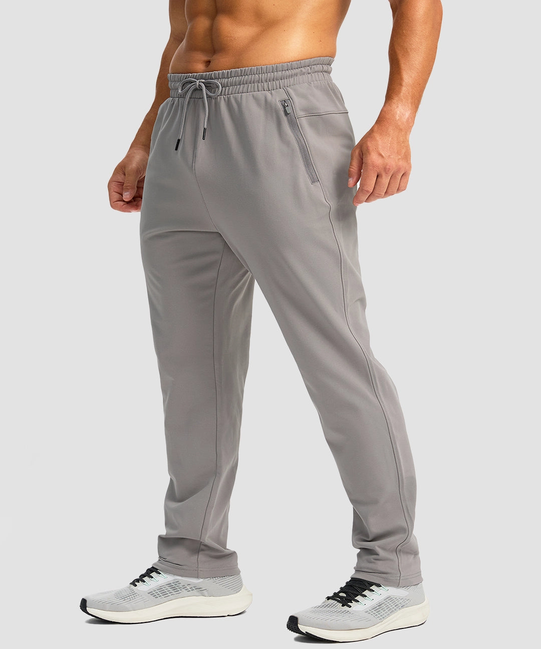 Fleece-Lined Zip Pockets Stretch Sweatpants - Image 23