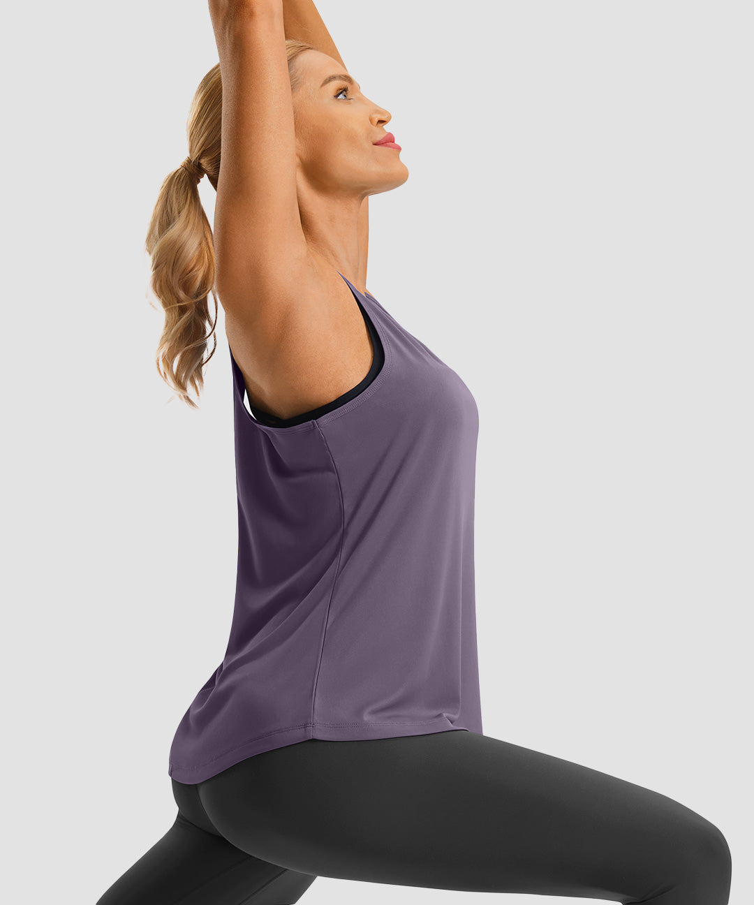 Crew Neck Open Back Tank - Image 15