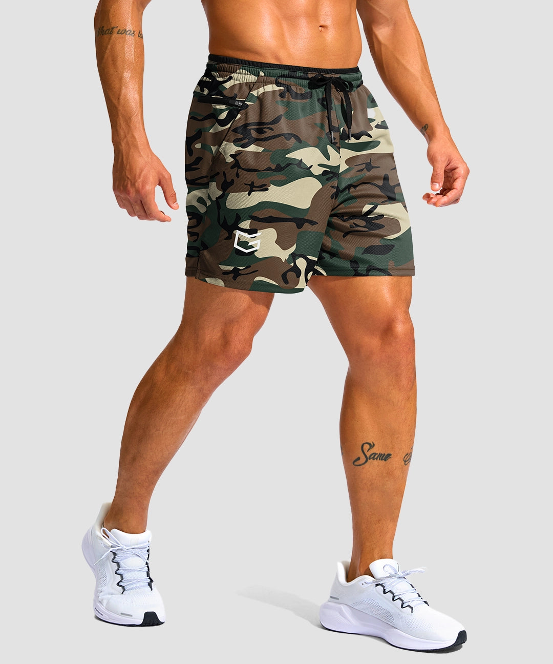 Mesh Split-Leg Zip Pockets Short 5''/7'' - Image 18
