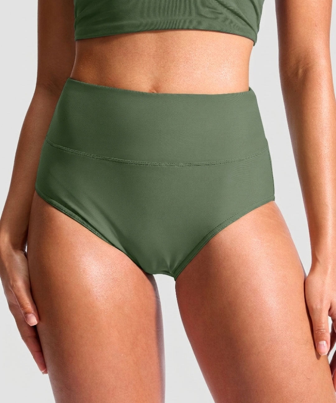 High Waist Bikini Bottoms - Image 3