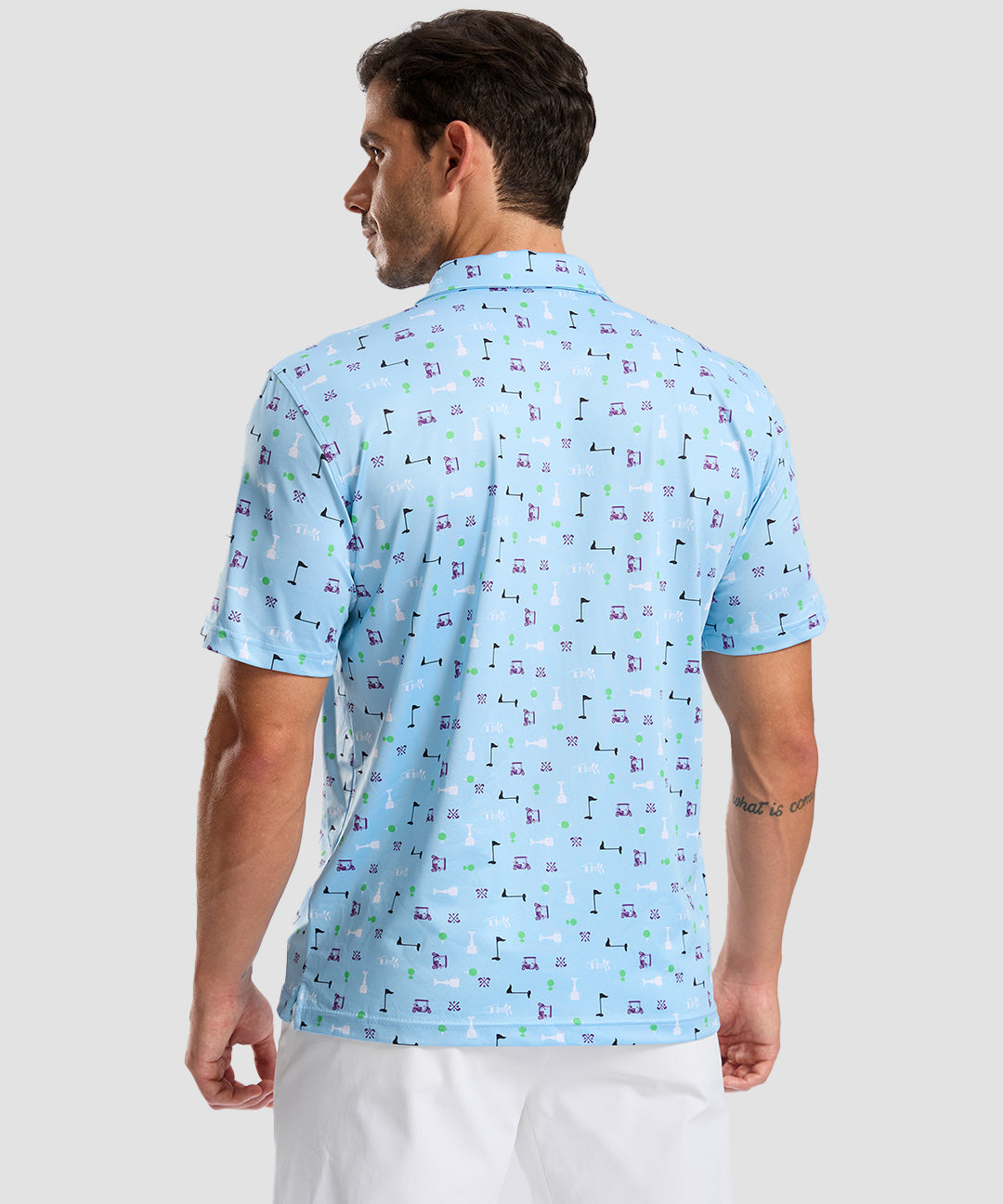 Dry Fit Printed Golf Polo - Image 7