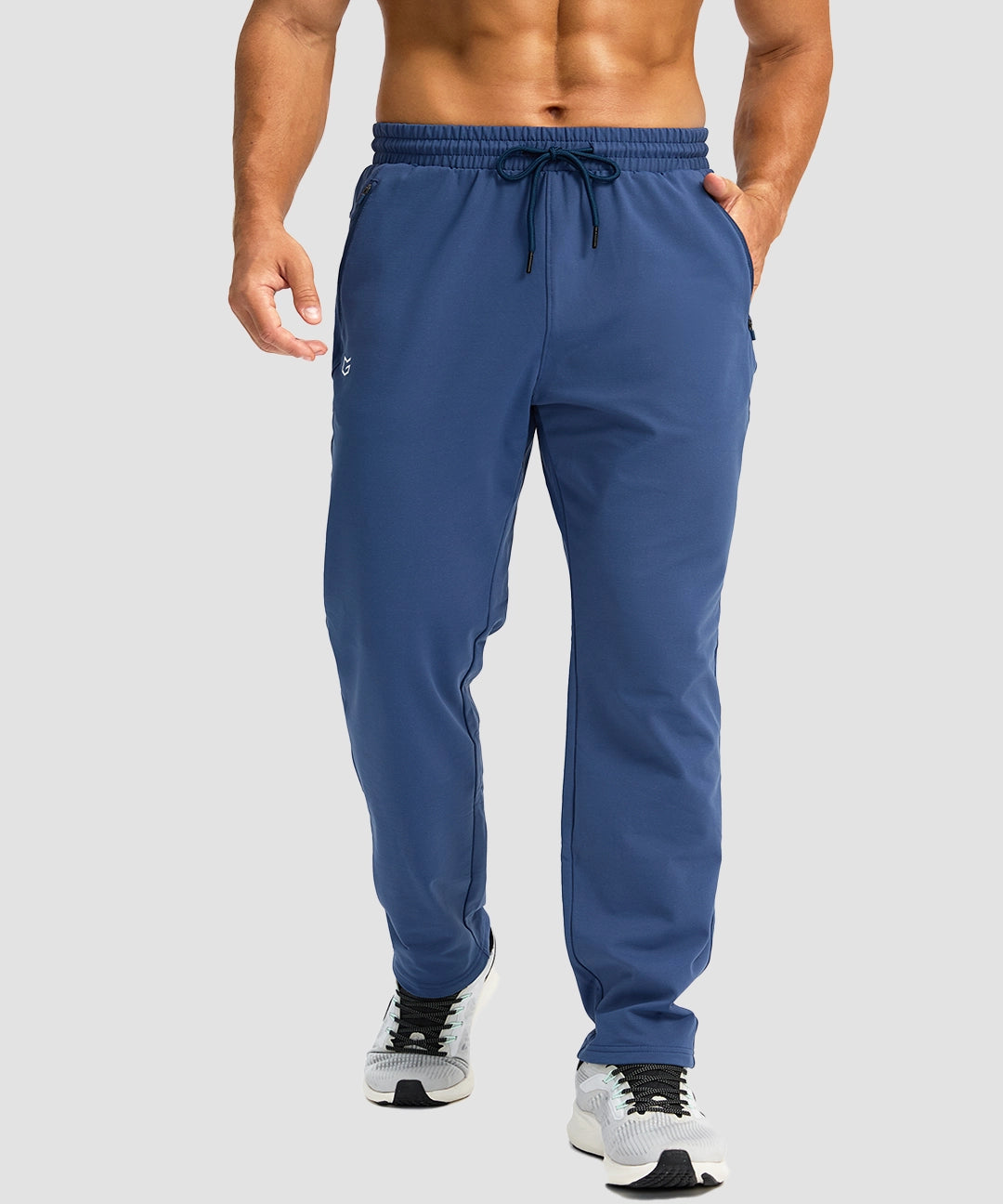 Fleece-Lined Zip Pockets Stretch Sweatpants - Image 27