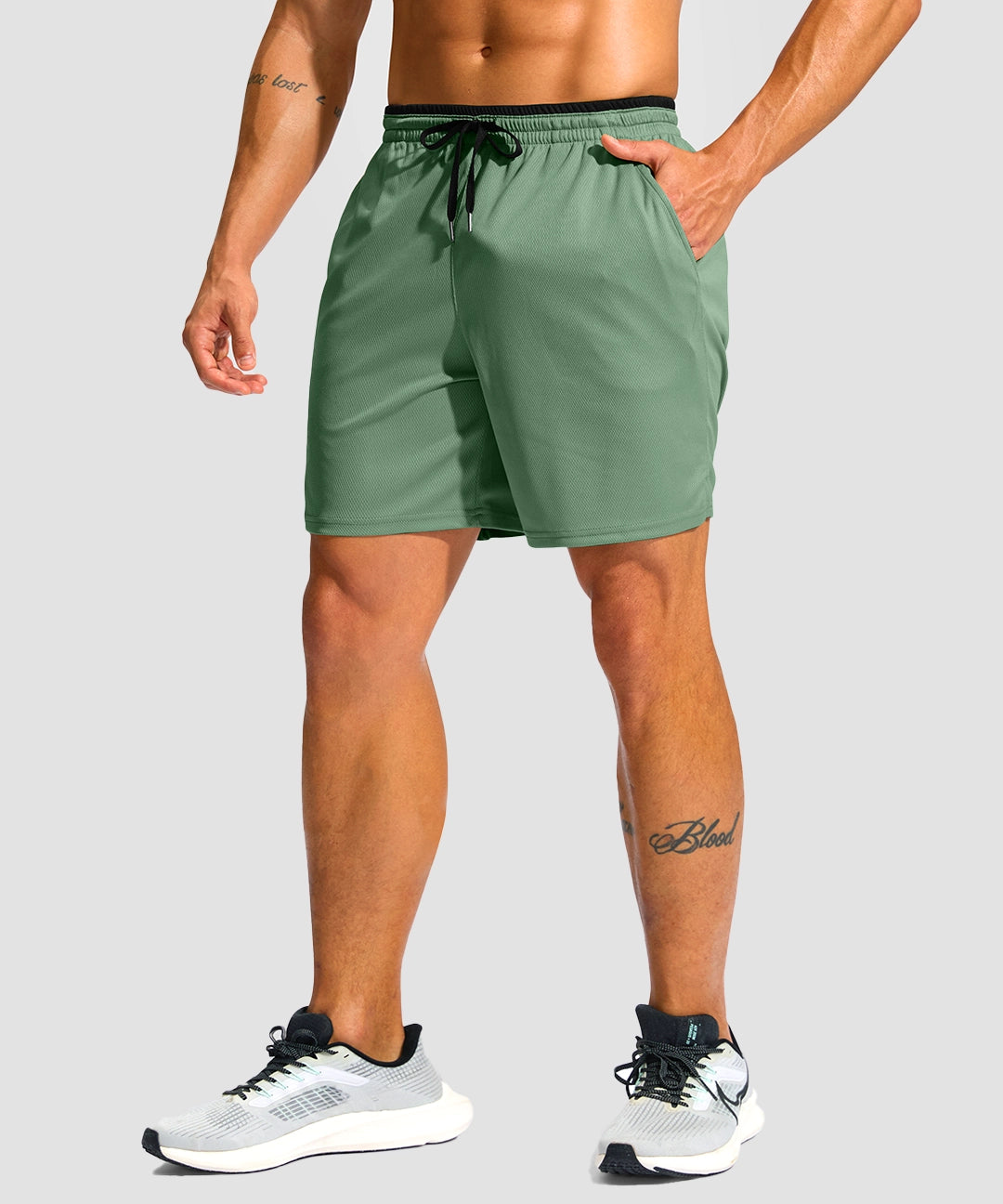 Mesh Split-Leg Zip Pockets Short 5''/7'' - Image 6