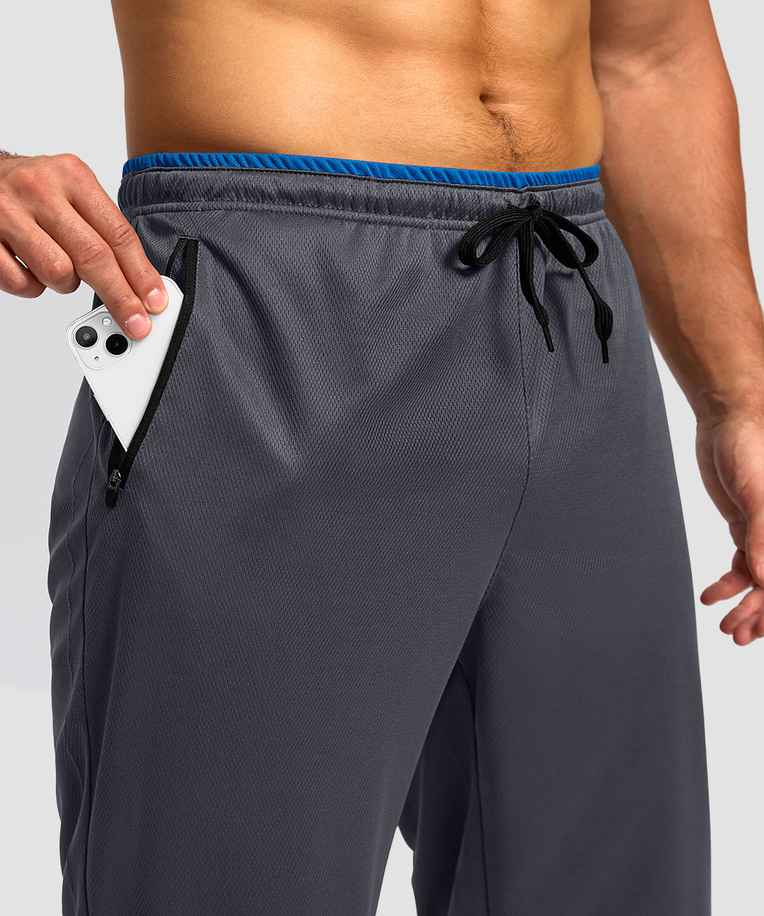 Mesh Zip Pockets Sweatpants - Image 17