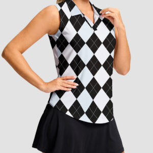 High-Low Polo Tank Top