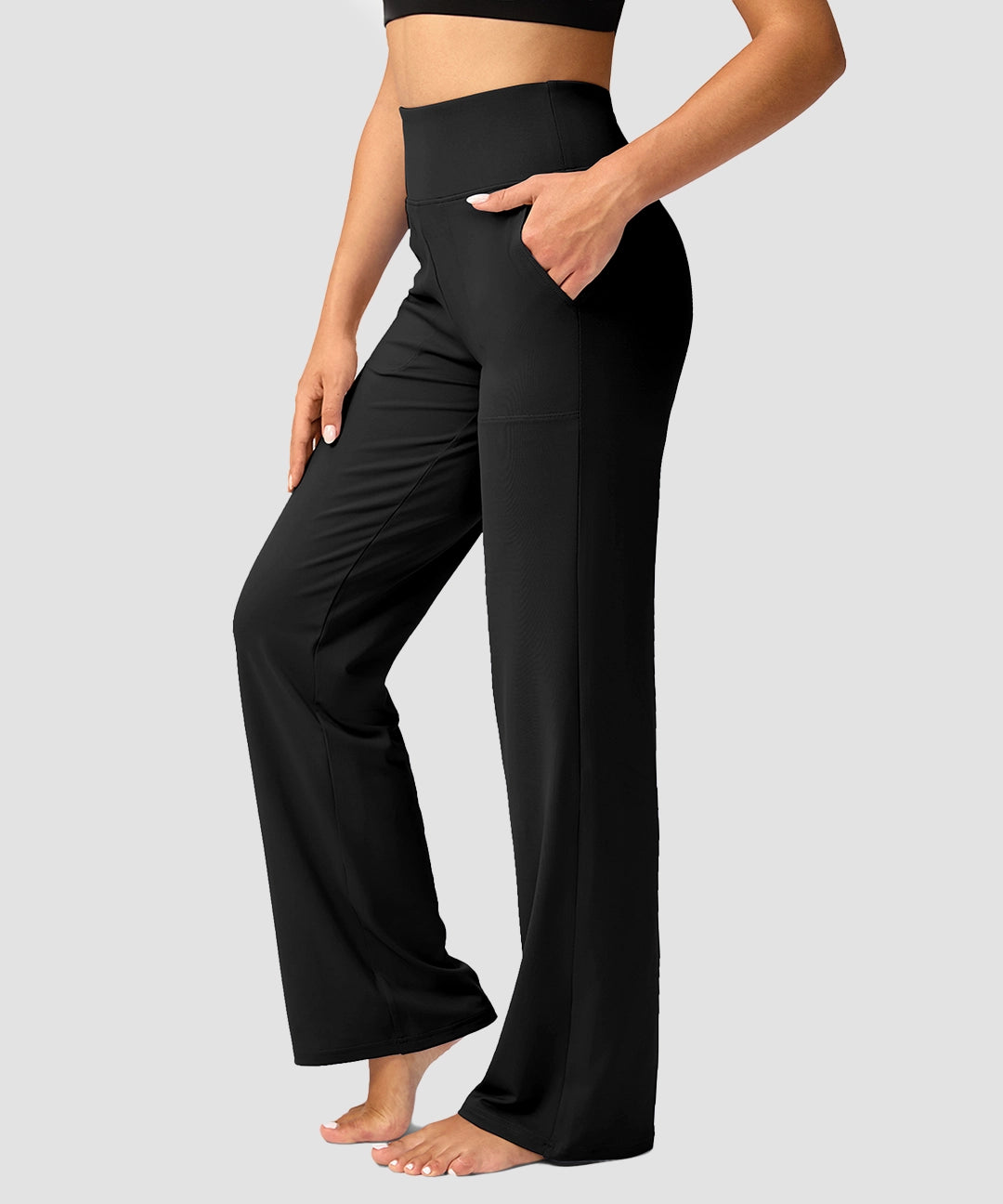 High Rise Wide Leg Yoga Pants - Image 5