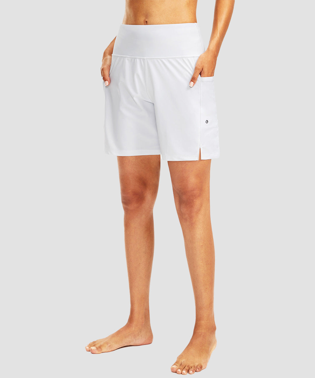 High Waist Lined Swim Short 7'' - Image 7