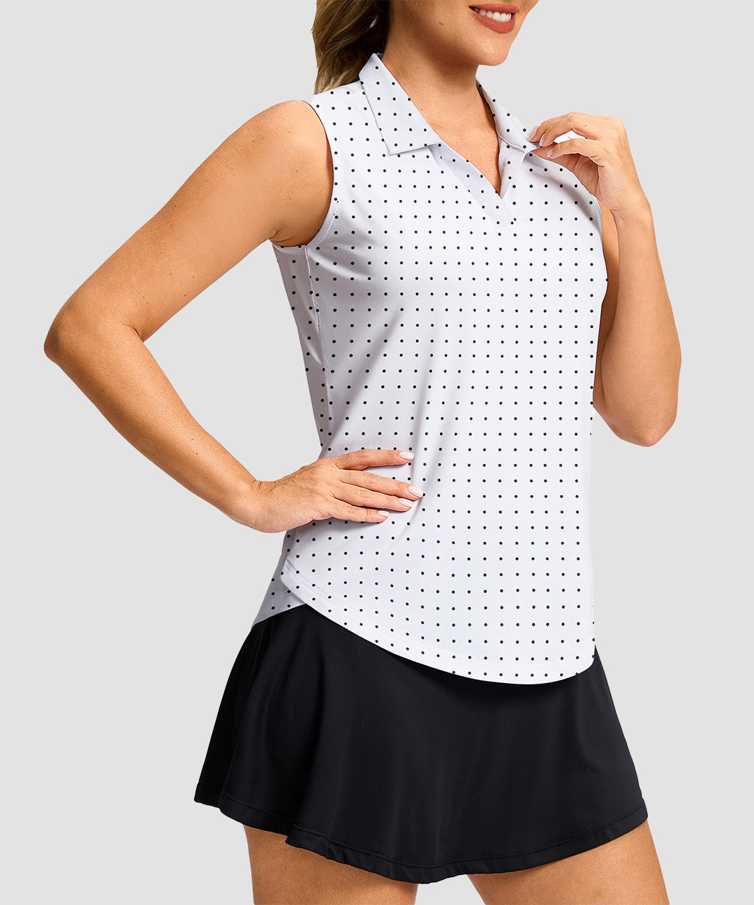 High-Low Polo Tank Top - Image 11