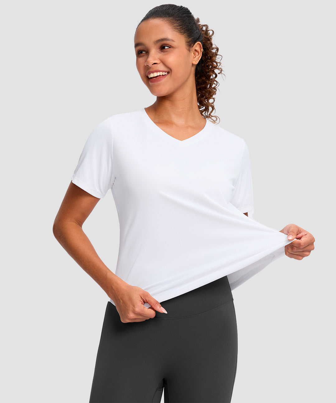 UV Protection V Neck Short Sleeve - Image 15