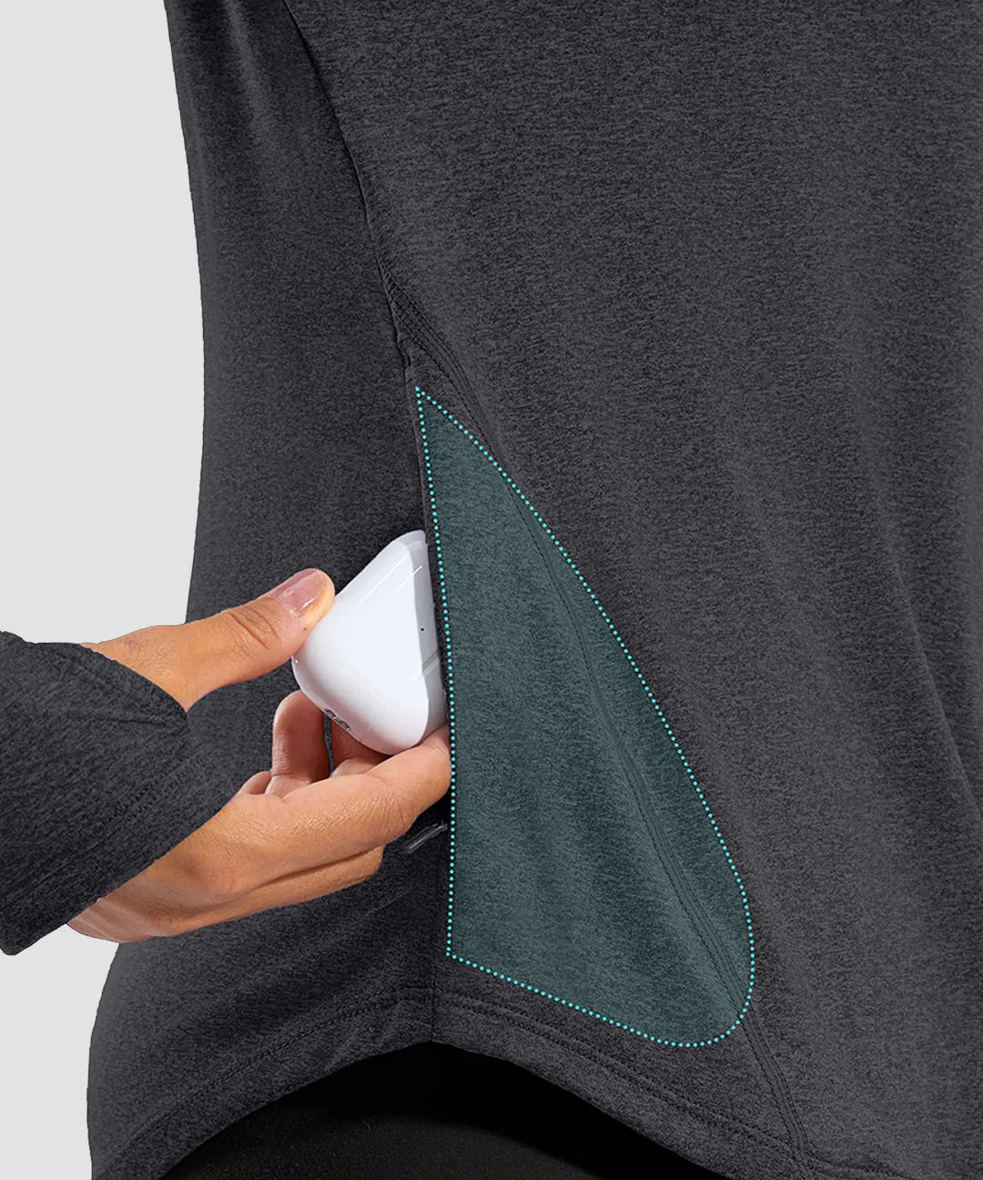 Dry Fit With Zipper Pocket Long Sleeve - Image 3