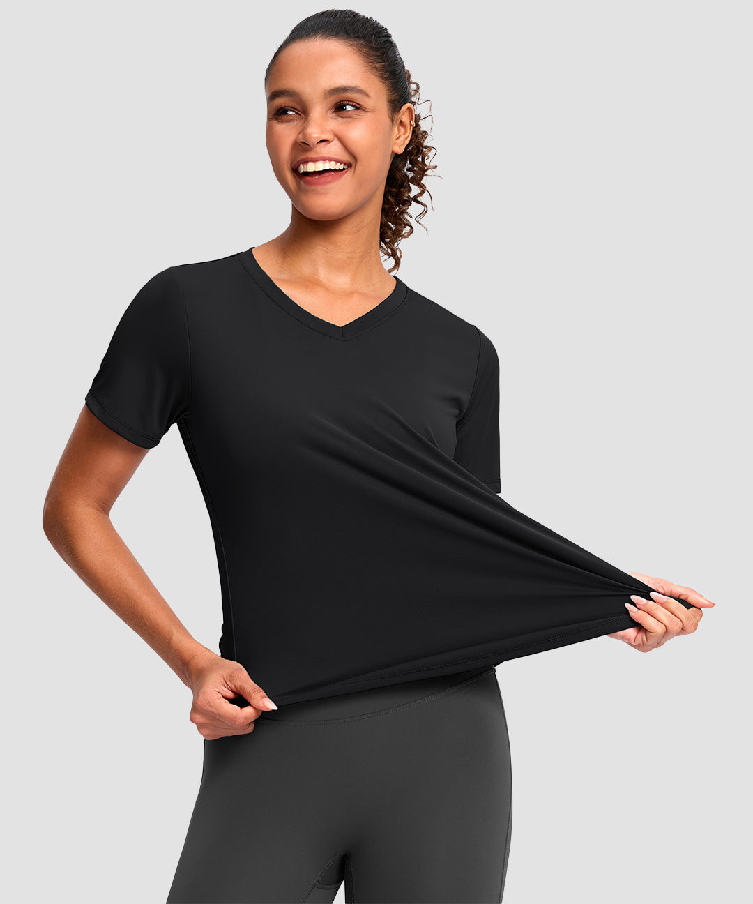 UV Protection V Neck Short Sleeve - Image 27