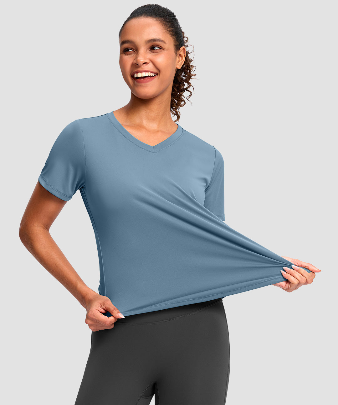 UV Protection V Neck Short Sleeve - Image 4