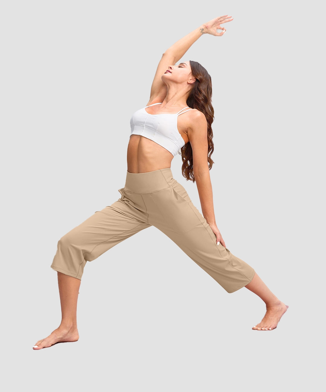 High Waist Wide Leg Capri - Image 7