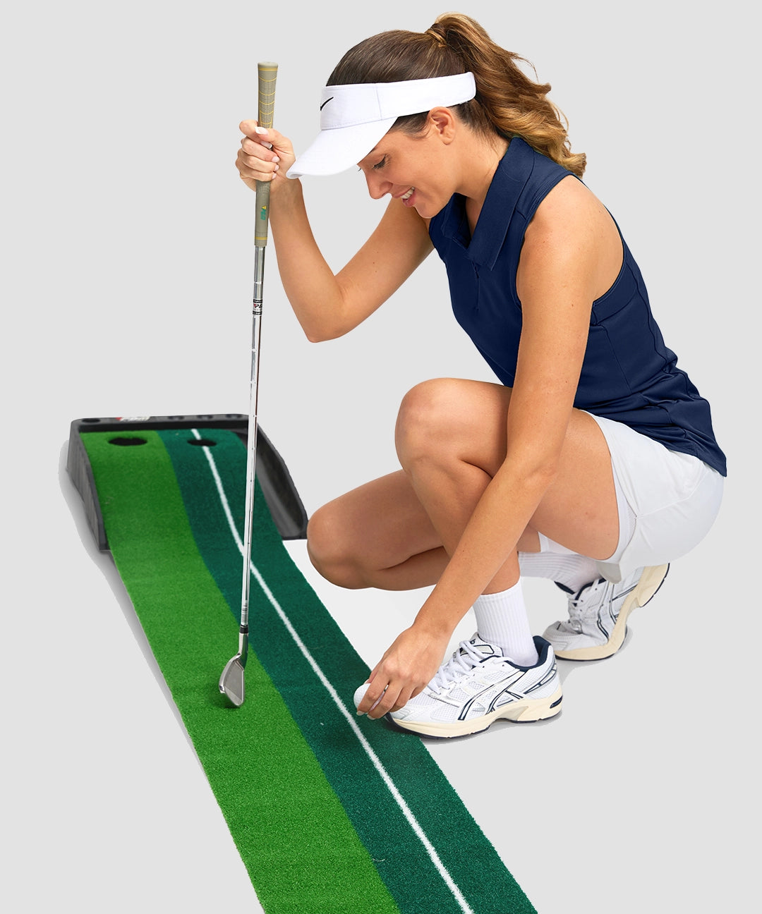Zip Up Racerback Polo Tank - Image 24