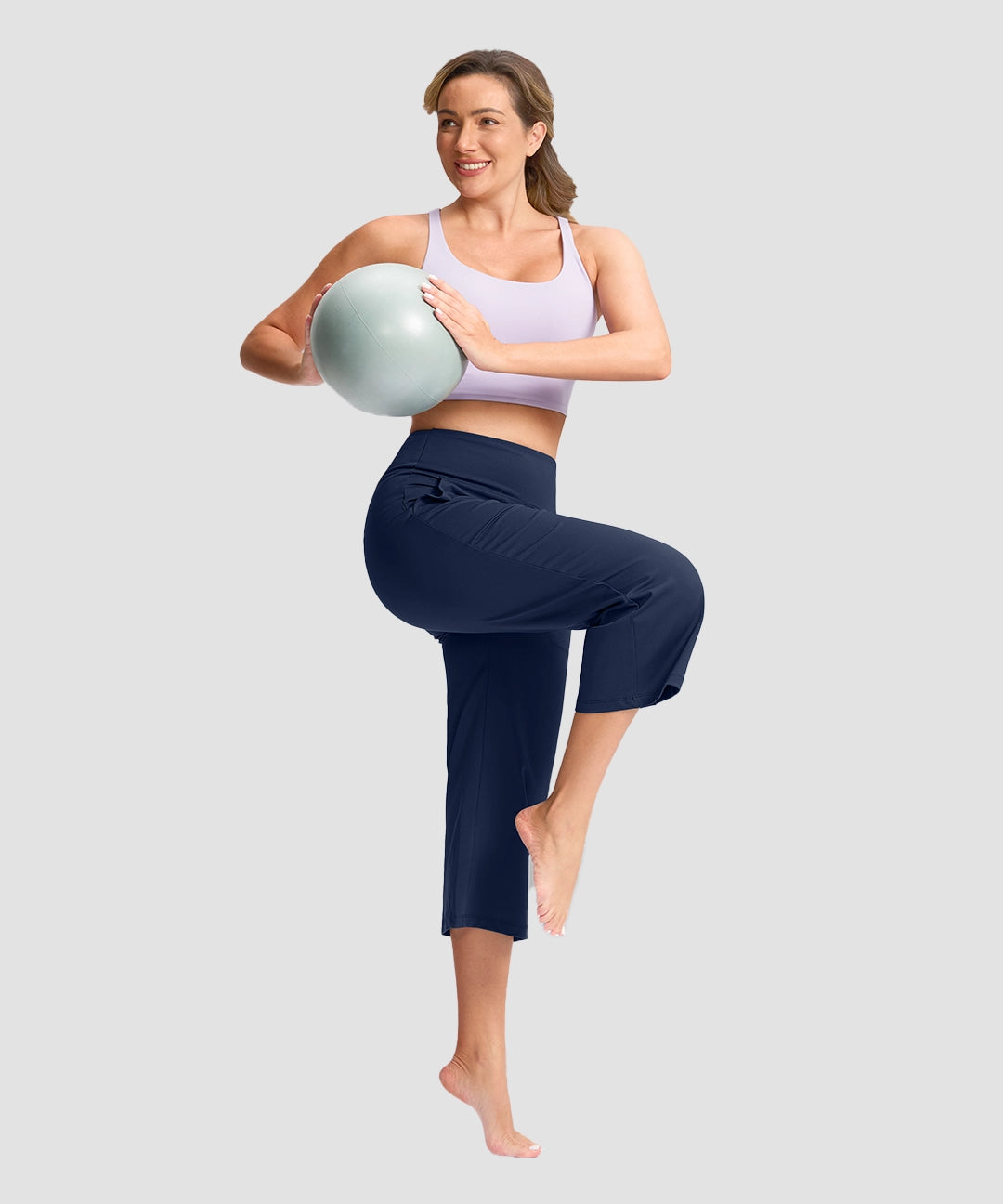 High Waist Wide Leg Capri - Image 3