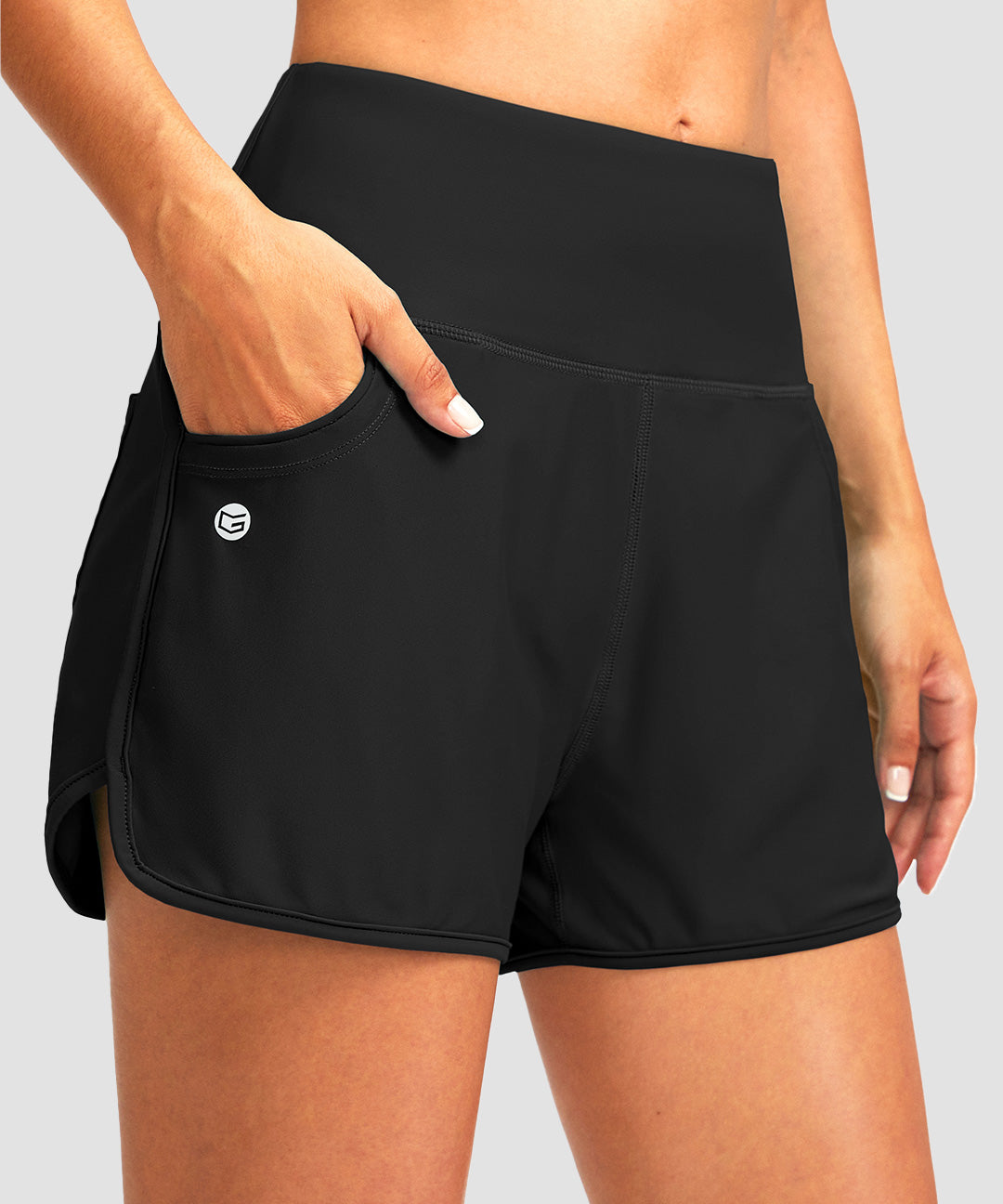 High Rise Slit With Pockets Short 3''/5'' - Image 10