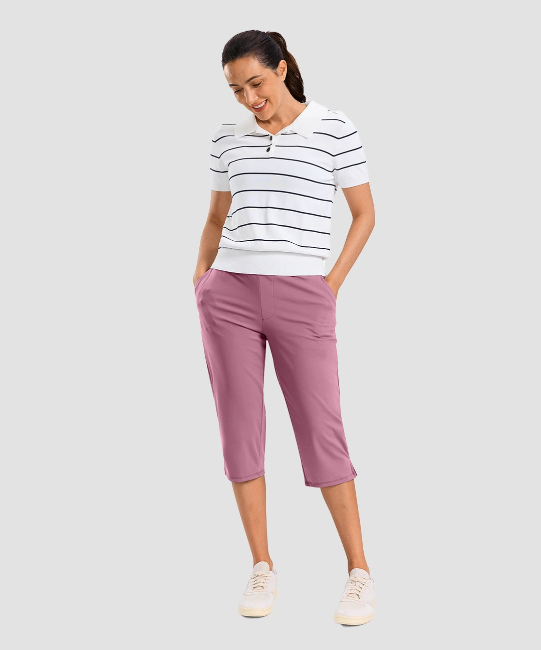 High Rise Golf Capri Pant - Image 12