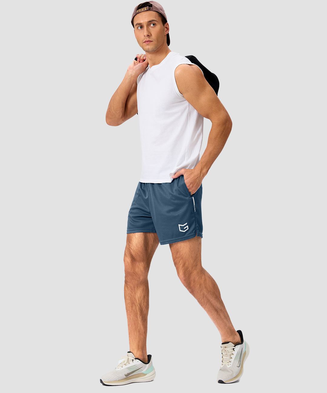 Mid Rise Mesh Reflective Short 5''/7''/10'' - Image 5